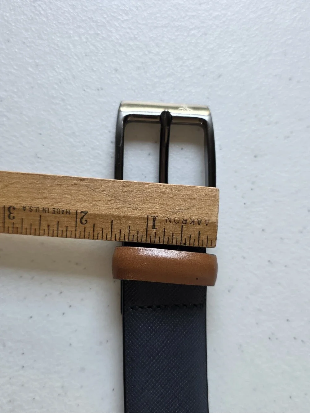 Penguin Full‎ Grain Cowhide Leather Belt Size 40 Blue Casual Preppy Office